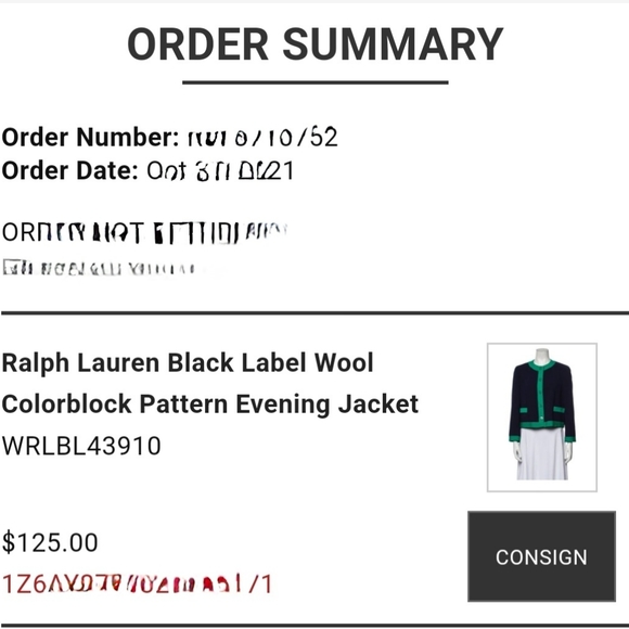 Ralph Lauren Black Label Blazer Jacket, XL, Size 12 - Picture 9 of 12